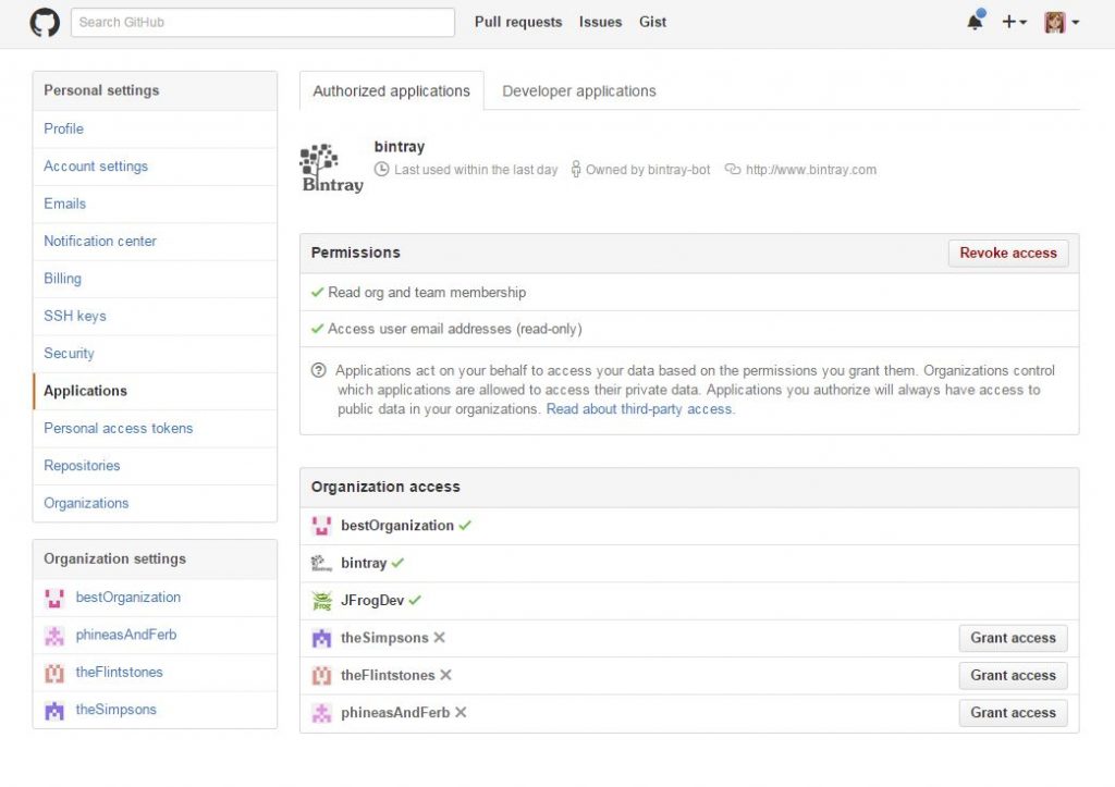 Manage your Bintray and GitHub organizations better together JFrog
