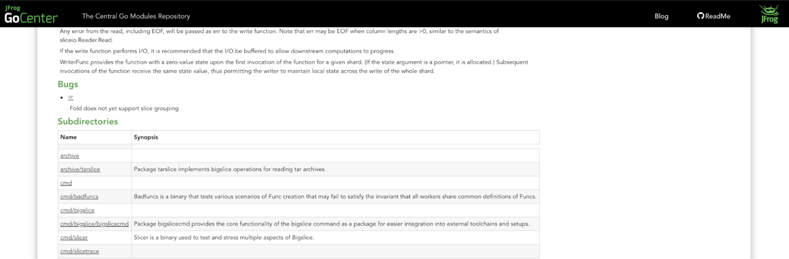 Godoc Tells Go Modules Stories JFrog GoCenter