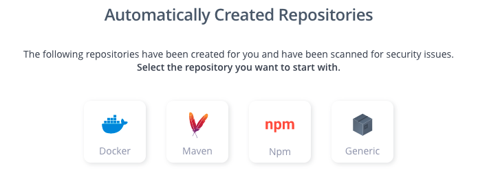 JFrog Platform Automatically Created Repositories