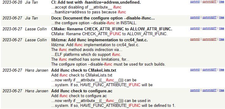Introducing the ifunc implementation to XZ Utils