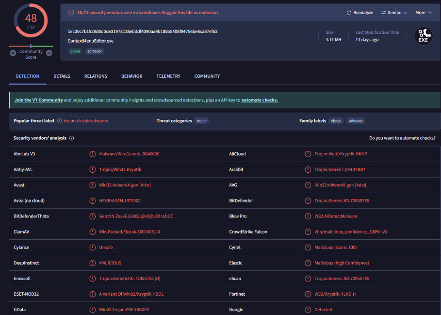 Security Vendor Analysis