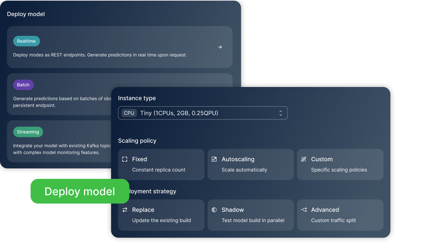 Deploy model