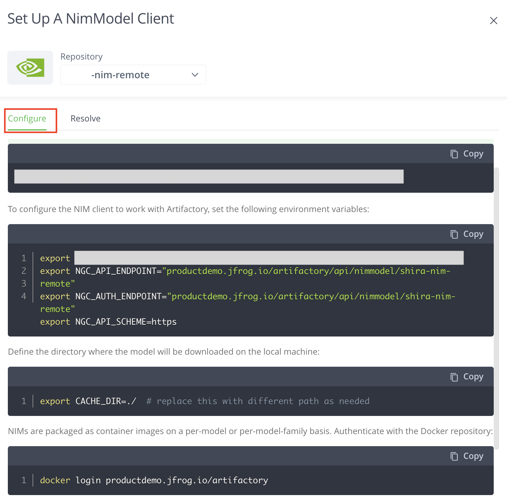 JFrog-NVIDA-NIM-image3